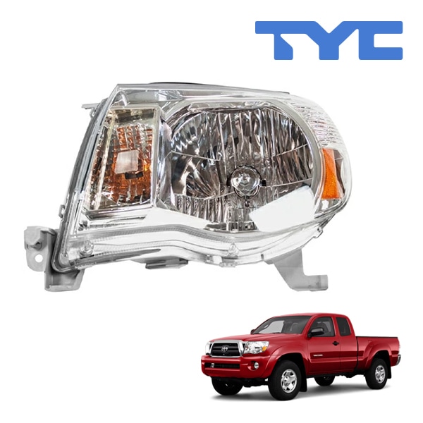 【TYC 正規品】05-11y トヨタ タコマ ヘッドランプ ヘッドライト 純正タイプ 左側 LH 運転席側 バルブ付