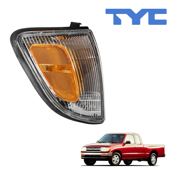 【TYC 正規品】97-00y トヨタ タコマ 2WD プリランナー除く コーナーランプ パークシグナルランプ サイドマーカーランプ フロント 純正タイプ 右側 RH 助手席側 バルブ付