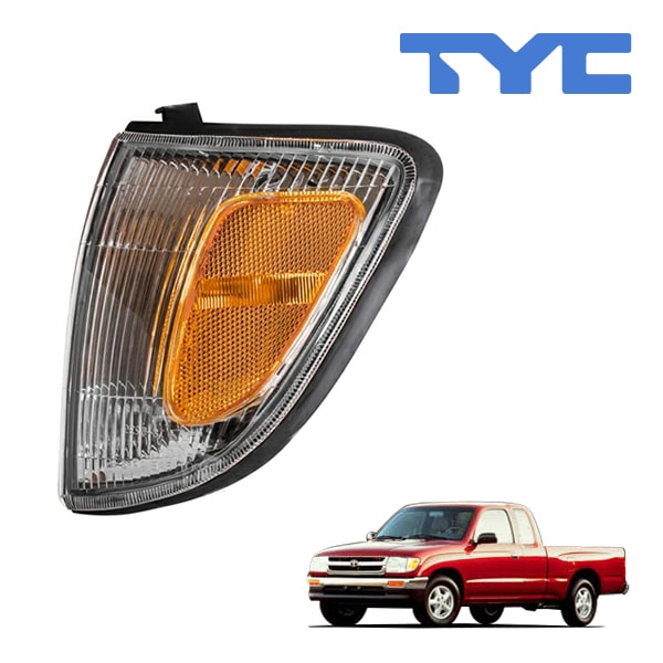 【TYC 正規品】97-00y トヨタ タコマ 2WD プリランナー除く コーナーランプ パークシグナルランプ サイドマーカーランプ フロント 純正タイプ 左側 LH 運転席側 バルブ付
