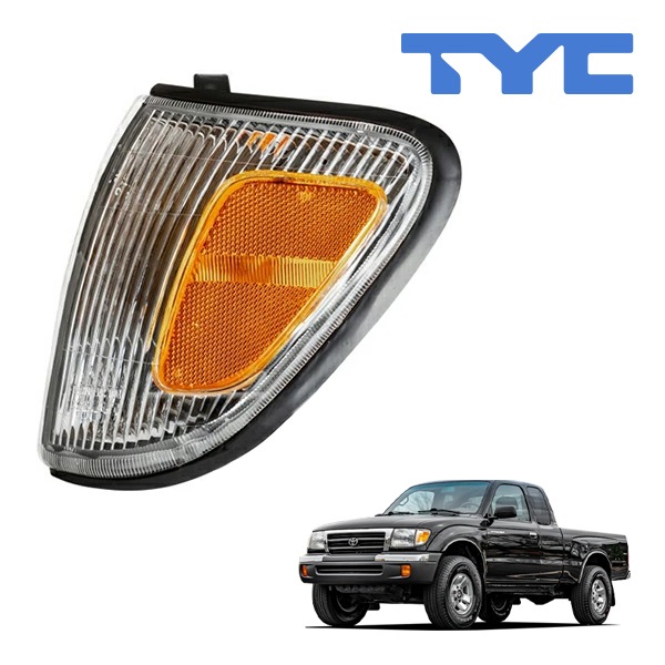 【TYC 正規品】97-00y トヨタ タコマ 4WD プリランナー コーナーランプ パークシグナルランプ サイドマーカーランプ フロント 純正タイプ 左側 LH 運転席側 バルブ付