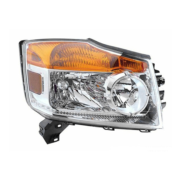 【DEPO 正規品】ハロゲンヘッドランプ ヘッドライト 純正タイプ 右側 RH 助手席側 バルブ付 日産 ARMADA アルマダ