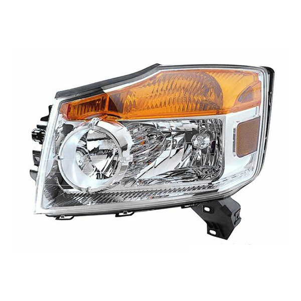 【DEPO 正規品】ハロゲンヘッドランプ ヘッドライト 純正タイプ 左側 LH 運転席側 バルブ付 日産 ARMADA アルマダ