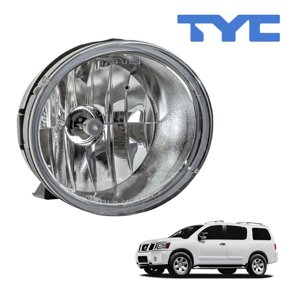 【TYC 正規品】05-07y 日産 ARMADA アルマダ ハロゲンフォグランプ フォグライト 純正タイプ 右側 RH 助手席側 バルブ付