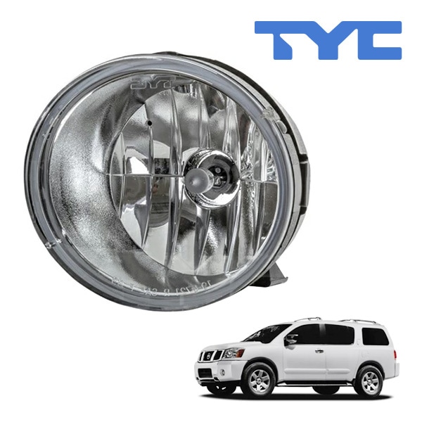 【TYC 正規品】05-07y 日産 ARMADA アルマダ ハロゲンフォグランプ フォグライト 純正タイプ 左側 LH 運転席側 バルブ付