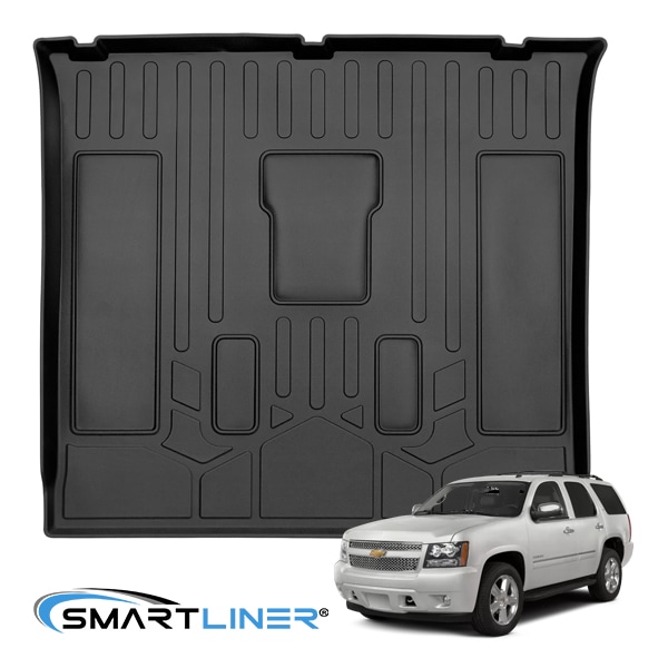 【SMARTLINER 正規品】専用設計 オールウェザー リアカーゴプロテクター カーゴマット ラゲッジマット カーゴライナー トランクマット SMARTLINERロゴプレート付 07-14y シボレー タホ | ユーコン スマートライナー