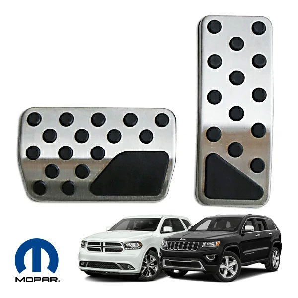 MOPAR純正 11-22y ジープ グランドチェロキー WK | 11y- ダッジ デュランゴ アルミ ペダルキット アクセルペダル ブレーキペダル  1台分 2個セット