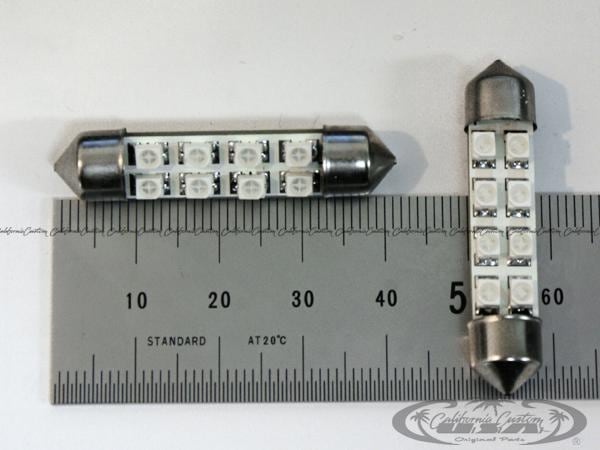 カリフォルニアカスタム 211/212規格 LEDバルブ 8SMD 2chip ブルー 2個セット