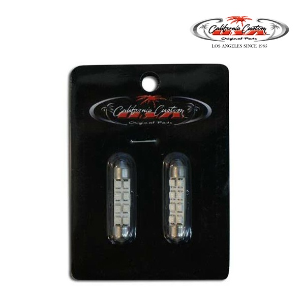 カリフォルニアカスタム 211/212規格 LEDバルブ 8SMD 2chip ブルー 2個セット