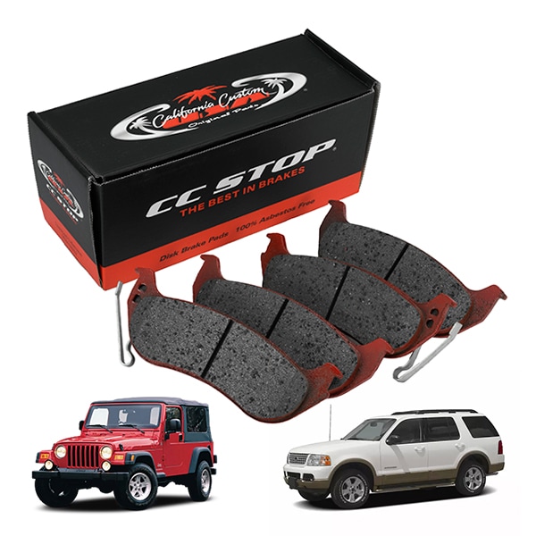 CC リアブレーキパッド CCD981 （2006-10y エクスプローラー、2007-10y スポーツトラック、2003-07y チェロキー、2004-06y　TJラングラー）