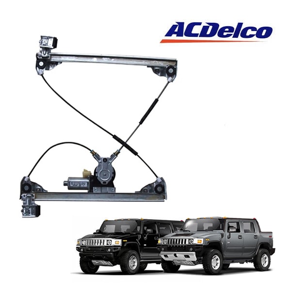 【ACDELCO 正規品】03-09y ハマーH2 H2SUT P/W パワーウインドウ レギュレーター リア 左側 運転席側 LH ウィンドウレギュレーター 電装 モーター付