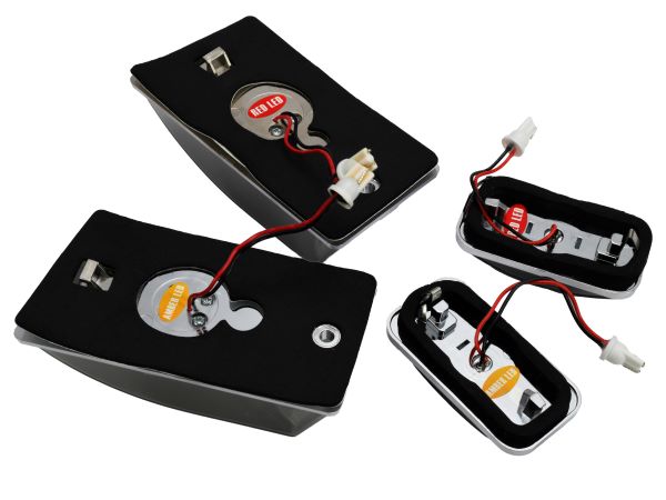 クリスタル LEDルーフマーカーランプ スモーク 10個セット フロント