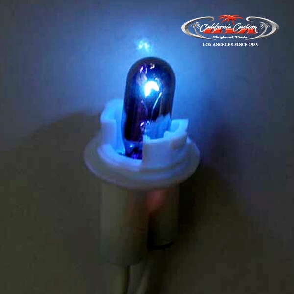 カリフォルニアカスタム クロームバルブ ウェッジ球 12V 5W ブルー T10規格 2個セット 汎用