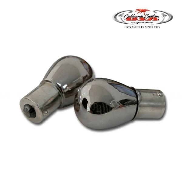 カリフォルニアカスタム クロームバルブ オレンジ ナス150° シングル 1156規格 2個セット 汎用
