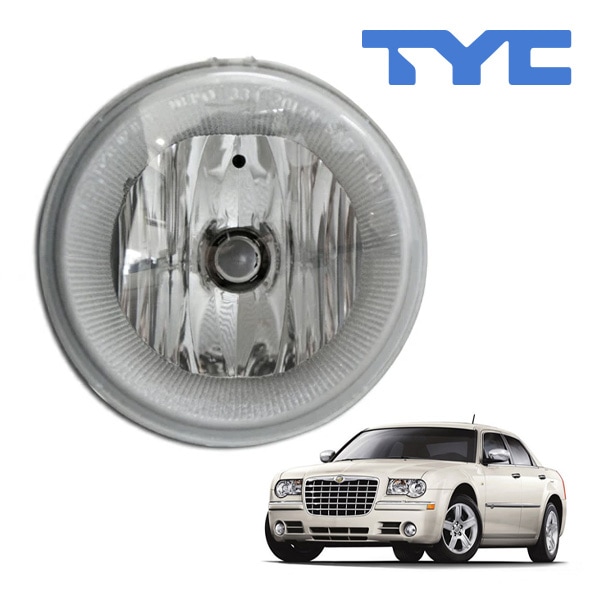 【TYC 正規品】05-10y クライスラー 300C 5.7L HEMI 6.1L SRT8 フォグランプ フォグライト 片側 純正タイプ
