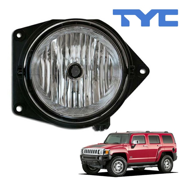 【TYC 正規品】06-10y ハマー H3 フォグランプ フォグライト 右側 RH 助手席側 純正タイプ H10バルブ付