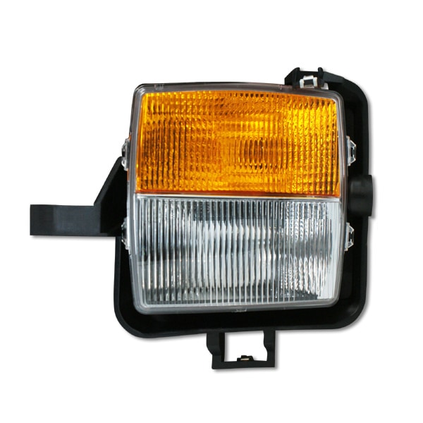 【DEPO 正規品】03-07y キャデラック CTS パークシグナルランプ&フォグランプ ウインカーランプ フォグライト 左側 LH 運転席側 純正タイプ フォグ用H10バルブ パークシグナル用3157クリアバルブ付 ハロゲン仕様 デポ