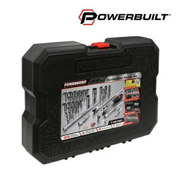 POWERBUILT コンビネーションソケットレンチセット/39PC