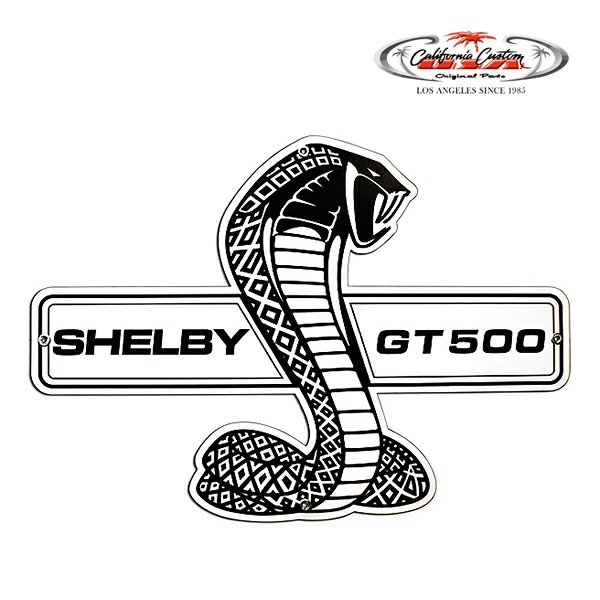 サインボード キャロル シェルビー Shelby GT500 16 シェルビー GT500 高さ 約34cm 幅 約48.5cm フォードマスタング 他 汎用