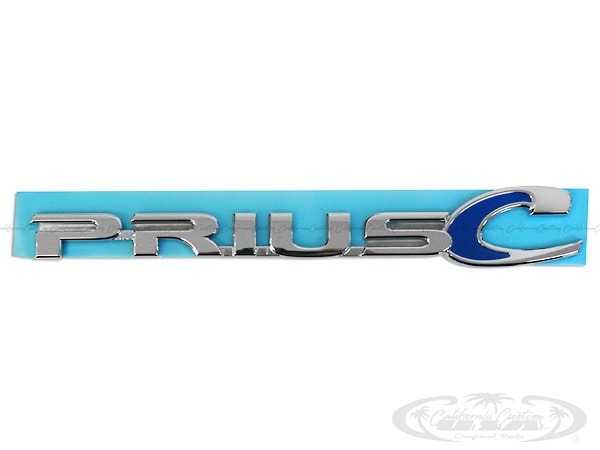 USトヨタ純正 TOYOTA アクア NHP 10系 平成23年12月-令和3年7月 プリウスC PRIUS C リアエンブレム 両面テープ リアゲート テールゲート PRIUS Cロゴ US仕様 北米仕様 USDM