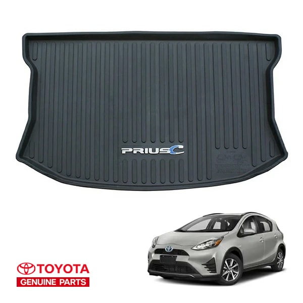 USトヨタ純正 リア カーゴマット ラゲッジマット カーゴライナー トランクマット PRIUS Cロゴ入 トヨタ アクア プリウスC