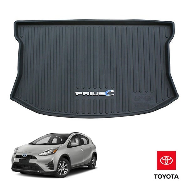 USトヨタ純正 リア カーゴマット ラゲッジマット カーゴライナー トランクマット PRIUS Cロゴ入 トヨタ アクア プリウスC