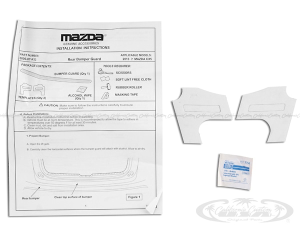 USマツダ純正 リアバンパーガード リアバンパープロテクター ステップガード ガーニッシュ 両面テープ 傷防止 保護 MAZDA CX-5 KE型