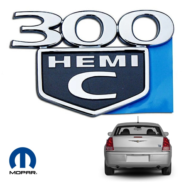 MOPAR純正 05-10y クライスラー 300 300C 300Cツーリング トランクエンブレム リアエンブレム トランクリッド 300 HEMI Cロゴ 4806207AA モパー