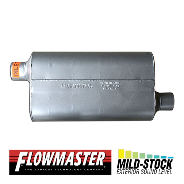 フローマスター 50デルタフロー マフラー 2.5インチ 未使用未装着 箱なし FLOW MASTER / フローマスター スーパー 50 マフラー #53056 Offset in