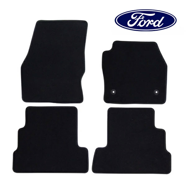 フォード純正 15-16y FORD クーガ 右ハンドル 後期 WF0M9M フロアマット 前後1台分 4枚セット ブラック トレンド タイタニウム