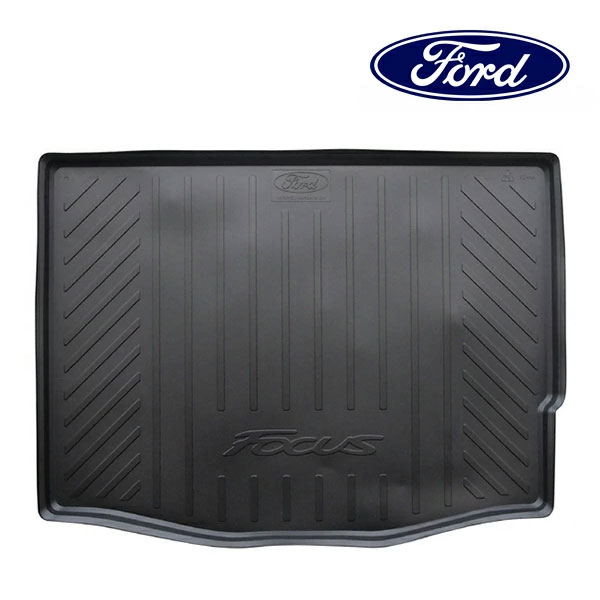 フォード純正 13-14y FORD フォーカス リア カーゴマット ラゲッジマット カーゴライナー トランクマット FOCUSロゴ入