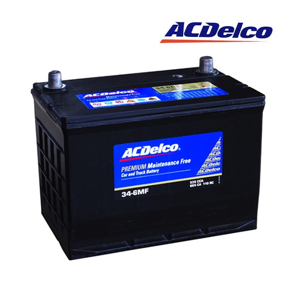 【日本正規品】AC DELCO ACデルコ アメリカ車用 バッテリー 34-6MF メンテナンスフリー TJ/JK ラングラー/チェロキー/ナイトロ/グランドボイジャー