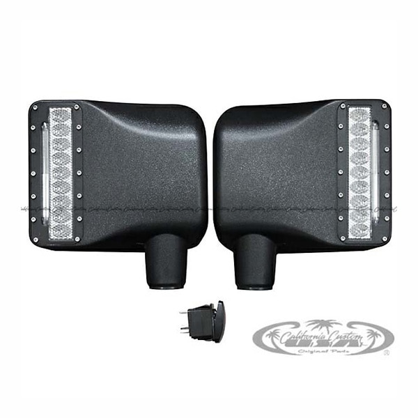 2007y- ジープ ラングラー/ラングラーアンリミテッド（JK） LED付ドアミラーカバー (交換タイプ)