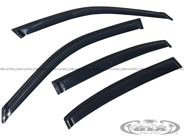 ドアバイザー サイドバイザー ウインドウバイザースモークバイザー 貼り付け式 4枚セット リンカーン 98-11y タウンカー