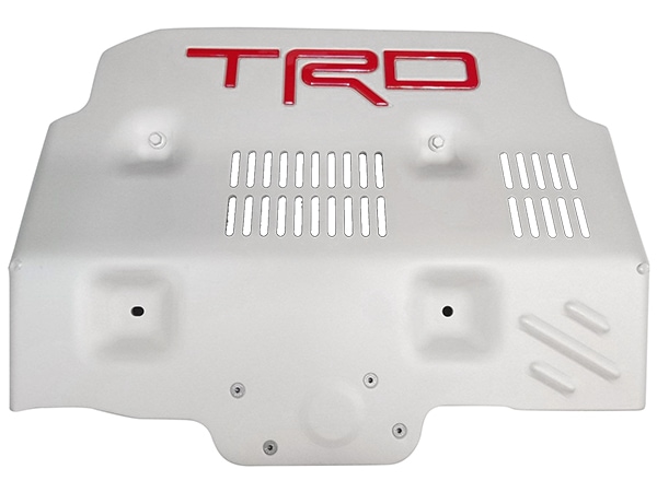 USトヨタ純正 フロント スキッドプレート アンダーカバー TRDロゴ レタリング付  アルミニウム シルバーパウダーコート FJクルーザー GSJ15W