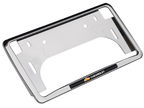 GM純正 クロームナンバーフレーム CHEVORLET ロゴ入 シボレー アストロ | タホ | サバーバン | C-1500 | エクスプレス | シルバラード | カマロ | コルベット