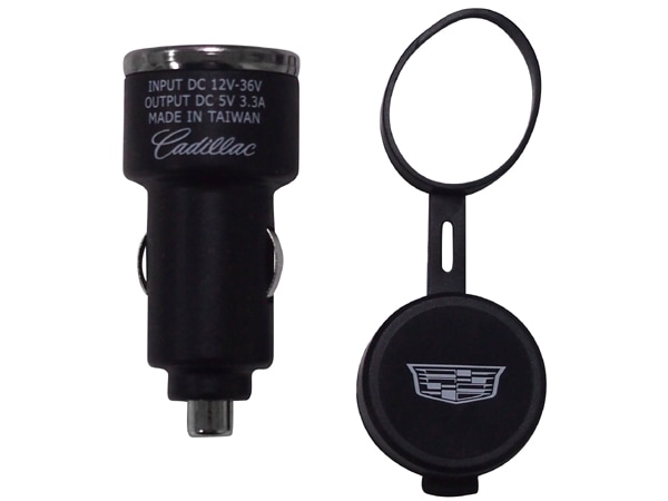 GM純正 キャデラックロゴ入り シガーソケット USBカーチャージャー G0730021