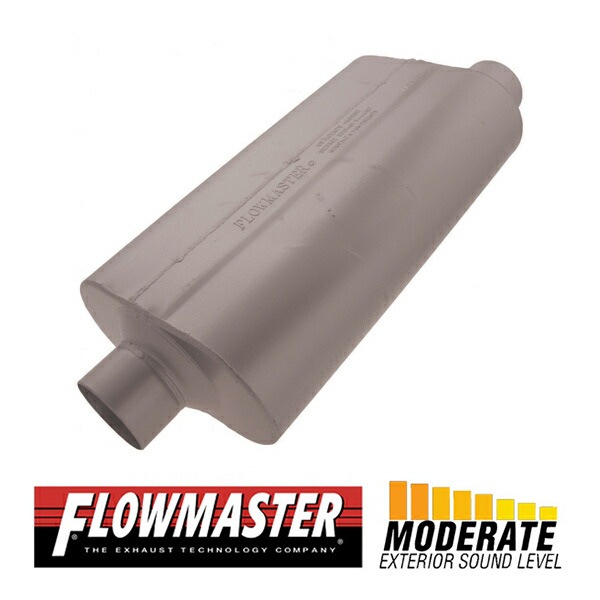 FLOW MASTER / フローマスター 50 H.D. マフラー #9530560 Offset in 3.00