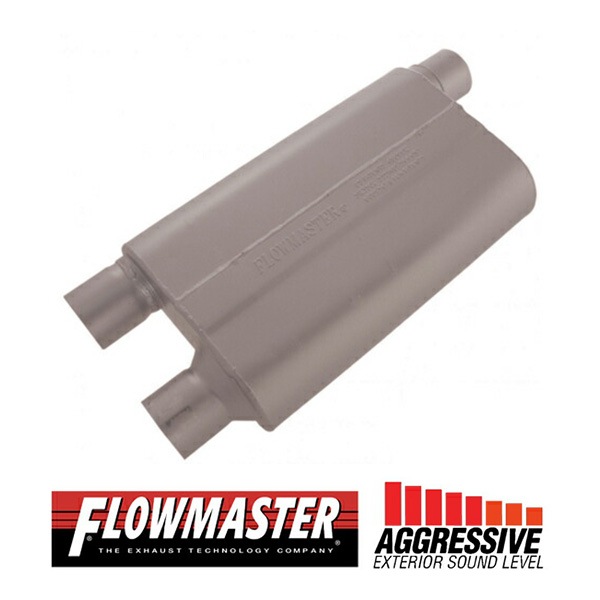 FLOW MASTER / フローマスター 80 Cross Flow マフラー #42583 Offset in 2.50