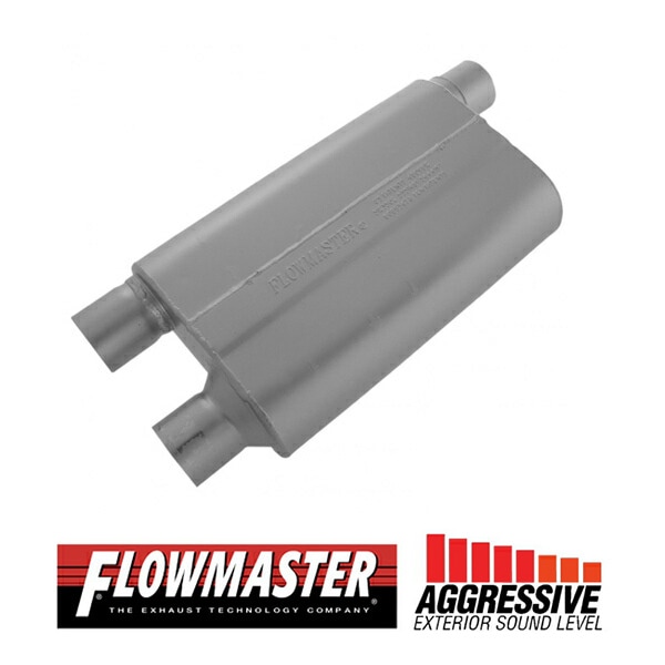 FLOW MASTER / フローマスター 80 マフラー 409S #842583 Offset in 2.50