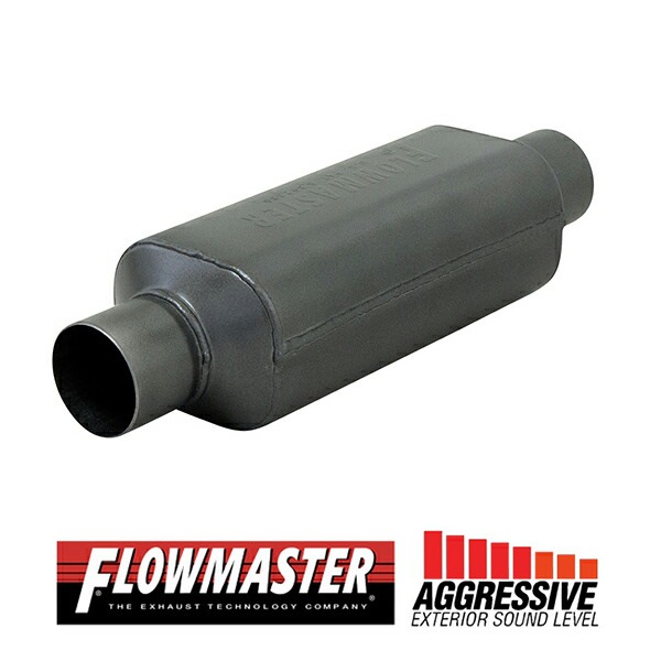 FLOW MASTER / フローマスター スーパー HP-2 マフラー 409S #12412409 Center in 2.25