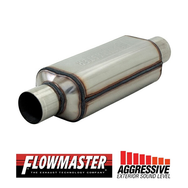 FLOW MASTER / フローマスター スーパー HP-2 マフラー #12512304 Center in 2.50