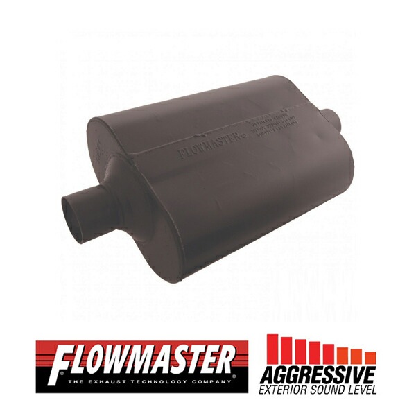 FLOW MASTER / フローマスター スーパー 40 マフラー #952445 Center in 2.25