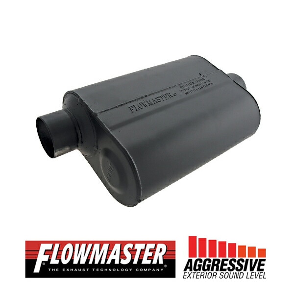 FLOW MASTER / フローマスター スーパー 40 マフラー #952546 Offset in 2.50