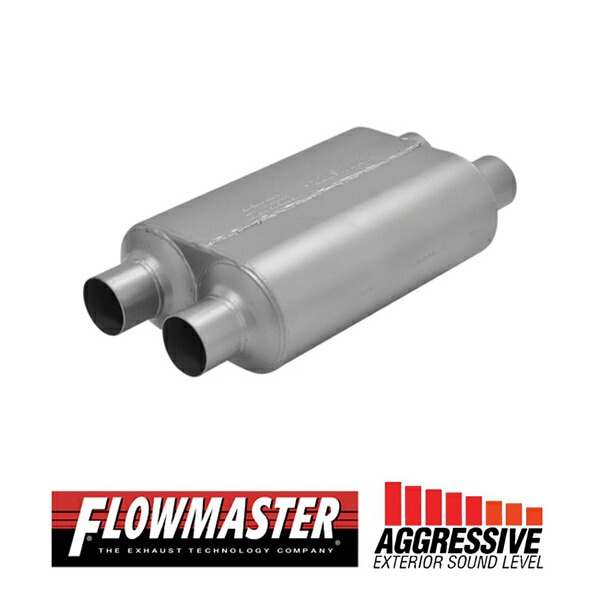 FLOW MASTER / フローマスター スーパー 40 マフラー 409S #8525454 Dual in 2.50