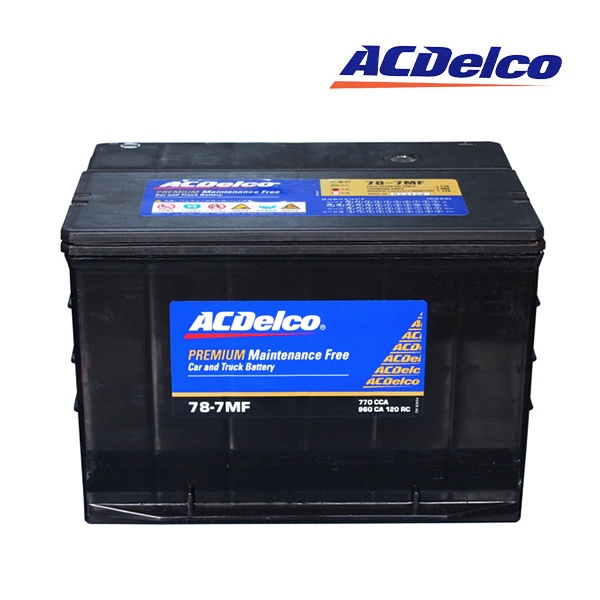【日本正規品】AC DELCO ACデルコ アメリカ車用 メンテナンスフリー  バッテリー 78-7MF アストロ/タホ/サバーバン/C-1500/エスカレード/アバランチ/エクスプレス/トレイルブレイザー/ユーコンデナリ他