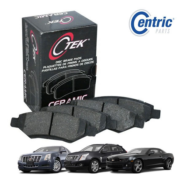 【Centric 正規品】10-15y シボレー カマロ LT LS 3.6L 08-14y キャデラック CTS 10-16y キャデラック SRX リアブレーキパッド C-TEK セラミック 1台分 左右セット 103.13370