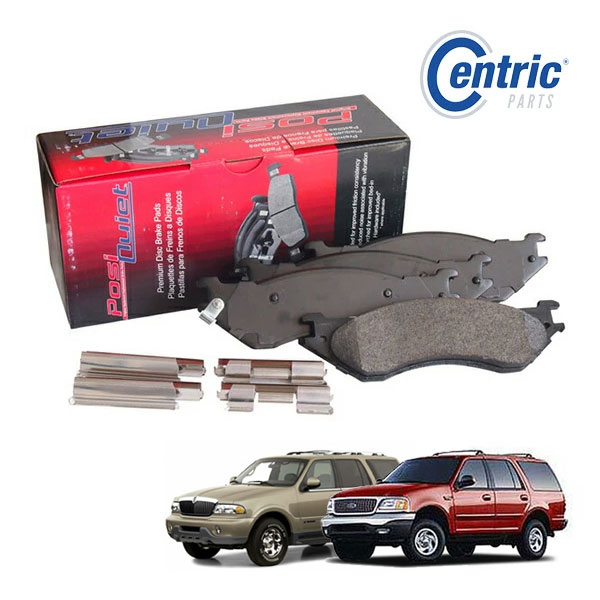 【Centric 正規品】リンカーン 98-02y ナビゲーター フォード 97-02y エクスペディション フロントブレーキパッド POSI-QUIET XT セミメタリック 1台分 左右セット 106.07020
