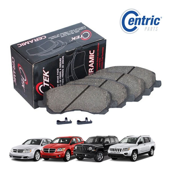 【Centric 正規品】ジープ JEEP 11-17y パトリオット コンパス ダッジ DODGE 07-12y キャリバー 08-14y アベンジャー フロントブレーキパッド C-TEK セラミック 1台分 左右セット 103.08660
