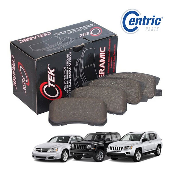 【Centric 正規品】ジープ JEEP 11-17y パトリオット コンパス ダッジ DODGE 08-14y アベンジャー リアブレーキパッド C-TEK セラミック 1台分 左右セット 103.08680