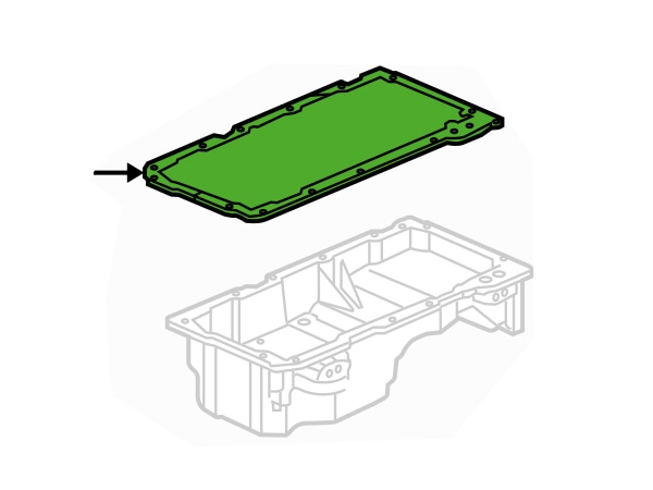 GM純正 エンジンオイルパンガスケット 12612350 00-14y タホ/ユーコン/サバーバン/02-14y エスカレード/03-09y H2 他